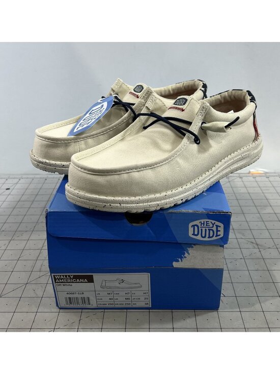 Hey Dude Other - Hey Dude Men's Wally Americana Casual Shoes - Off White Sz. 7 New